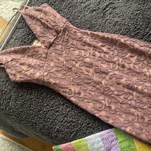 WORN ONCE! Mauve purple long prom dress with low slit! WINDSOR